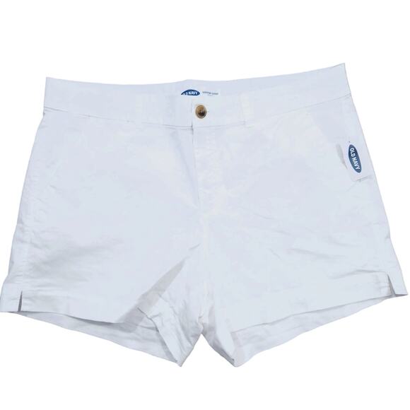 NEW Old Navy Everyday Shorts Size 14 White Summer Coastal Neutral Shorts - Picture 1 of 4